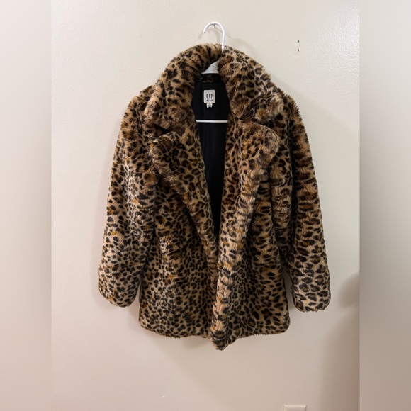Gap kids jacketFux furr Leopard Coat